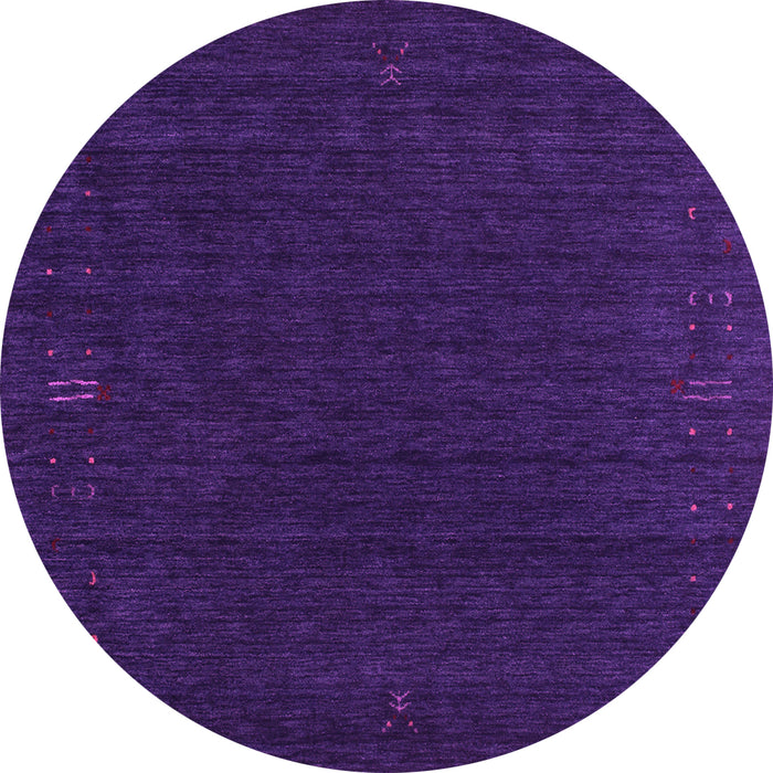 Round Machine Washable Abstract Pink Contemporary Rug, wshcon1088pnk