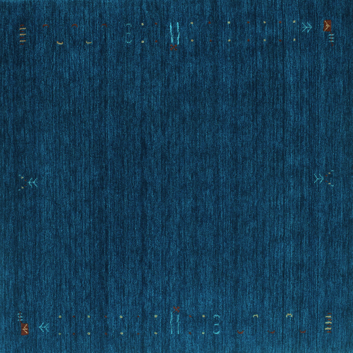 Square Abstract Light Blue Contemporary Rug, con1088lblu