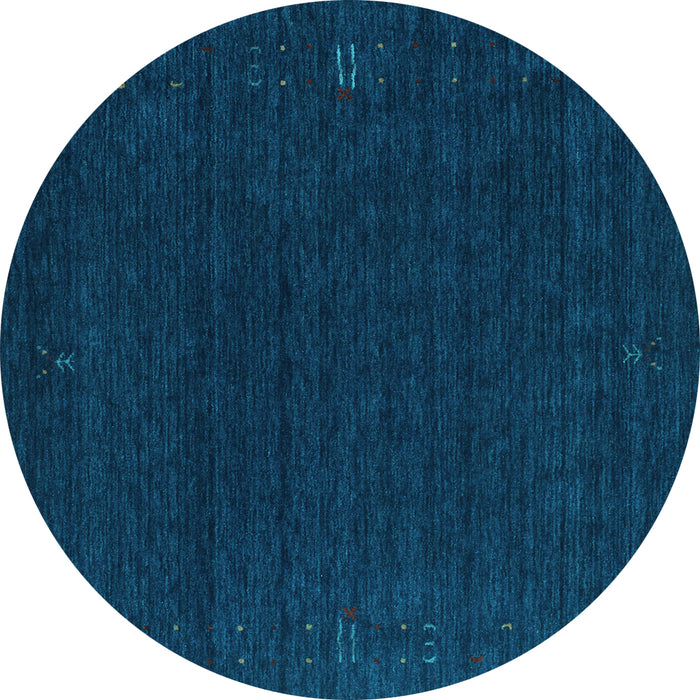 Round Machine Washable Abstract Light Blue Contemporary Rug, wshcon1088lblu