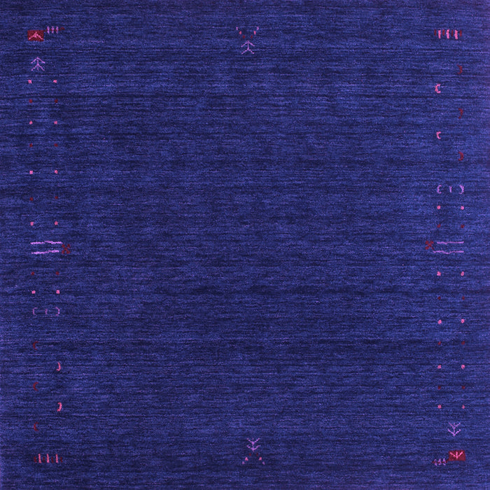 Square Abstract Purple Contemporary Rug, con1088pur