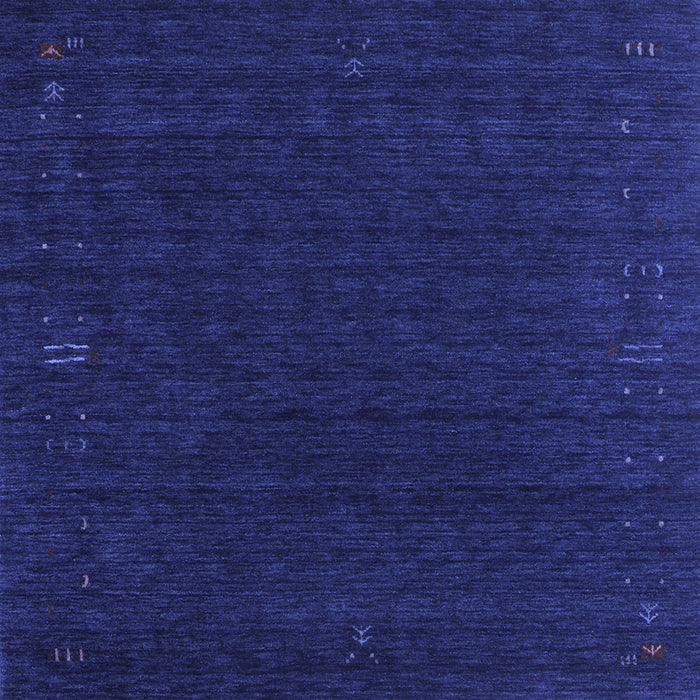 Square Machine Washable Abstract Blue Contemporary Rug, wshcon1088blu
