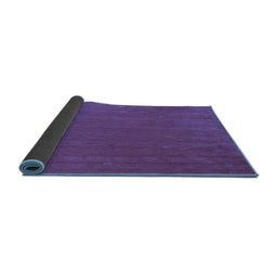 Sideview of Abstract Blue Contemporary Rug, con1089blu