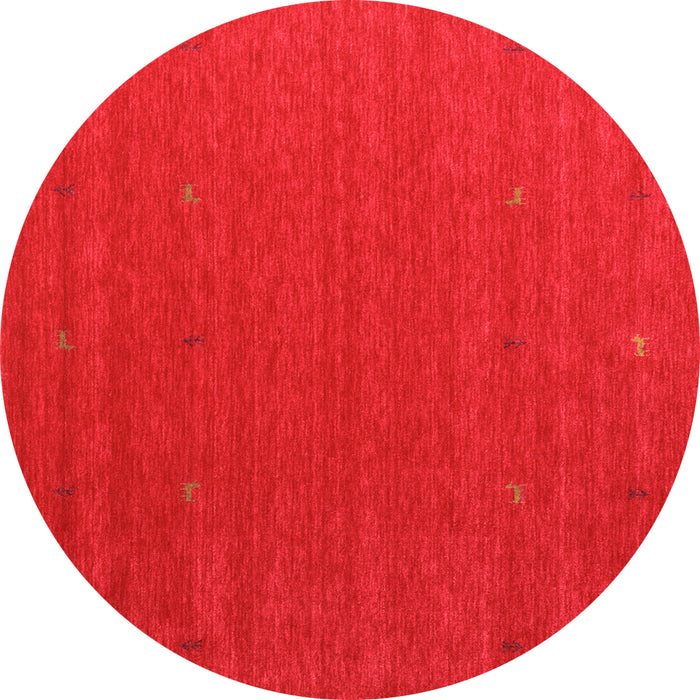 Square Abstract Orange Contemporary Rug, con1089org