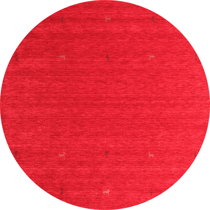 Machine Washable Abstract Red Contemporary Rug, wshcon1089red