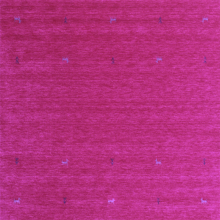Square Abstract Purple Contemporary Rug, con1089pur