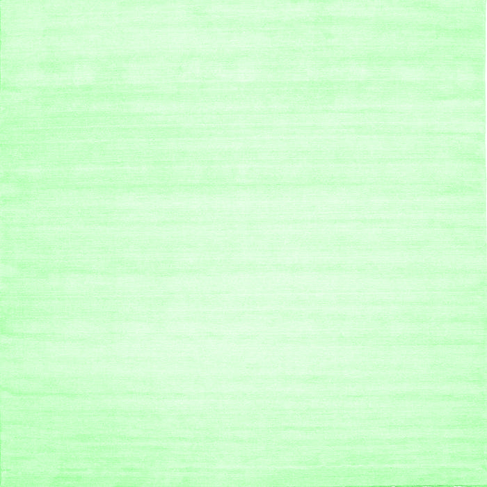 Square Machine Washable Solid Emerald Green Modern Area Rugs, wshcon108emgrn