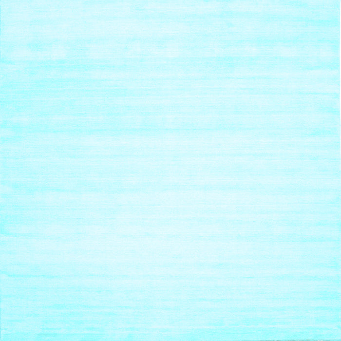 Square Solid Light Blue Modern Rug, con108lblu