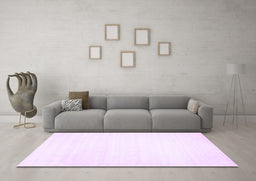 Machine Washable Solid Purple Modern Area Rugs in a Living Room, wshcon108pur