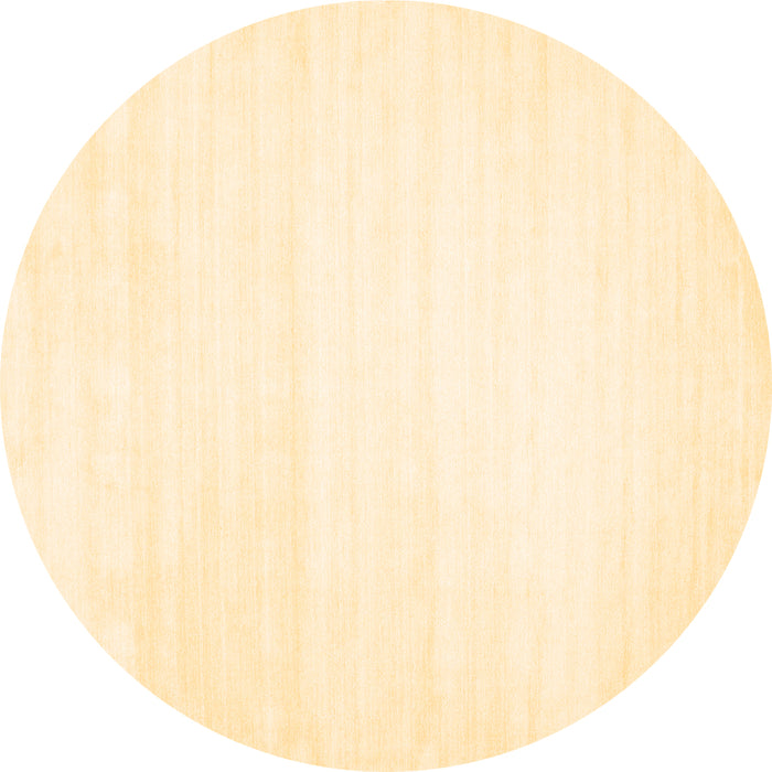 Round Solid Brown Modern Rug, con108brn