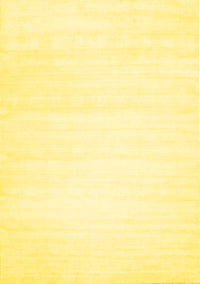 Solid Yellow Modern Rug, con108yw