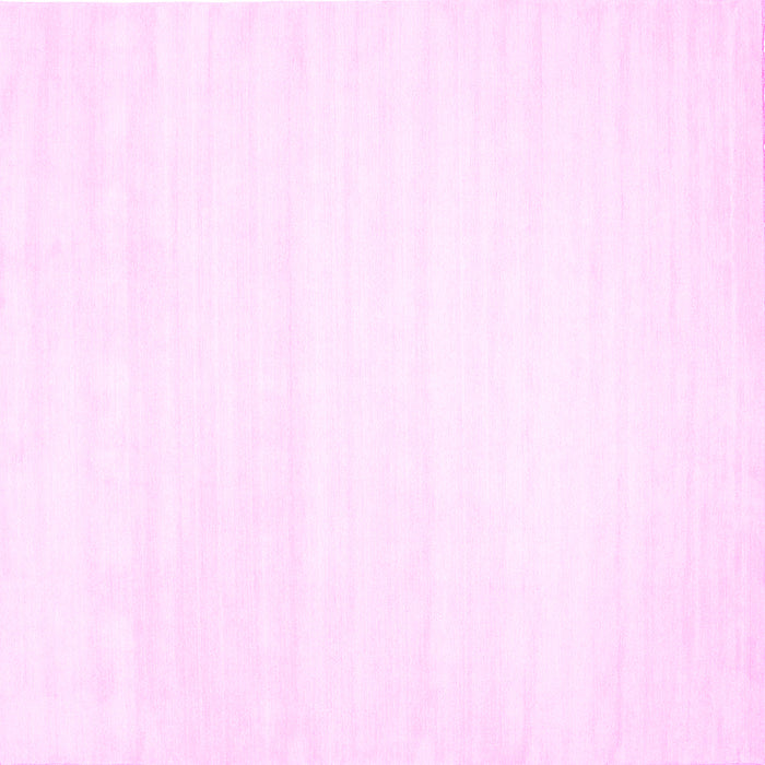 Square Solid Pink Modern Rug, con108pnk