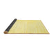 Sideview of Solid Yellow Modern Rug, con108yw