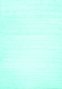 Solid Turquoise Modern Rug, con108turq