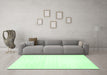 Machine Washable Solid Emerald Green Modern Area Rugs in a Living Room,, wshcon108emgrn