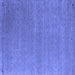 Square Machine Washable Abstract Blue Contemporary Rug, wshcon1090blu