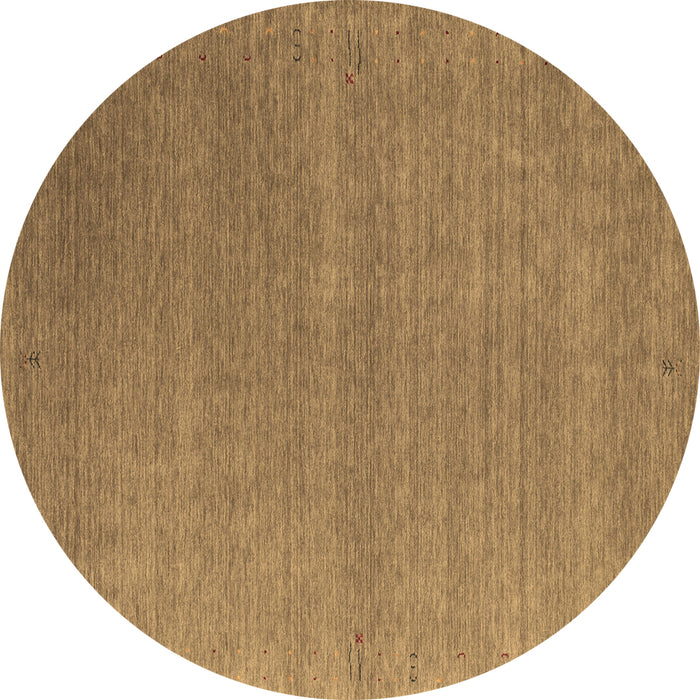 Round Machine Washable Abstract Brown Contemporary Rug, wshcon1090brn