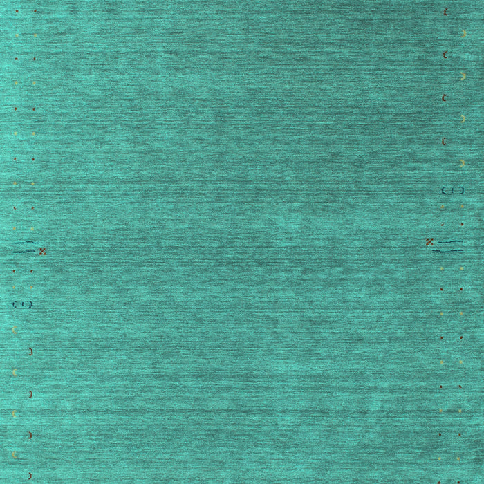 Machine Washable Abstract Turquoise Contemporary Area Rugs, wshcon1090turq