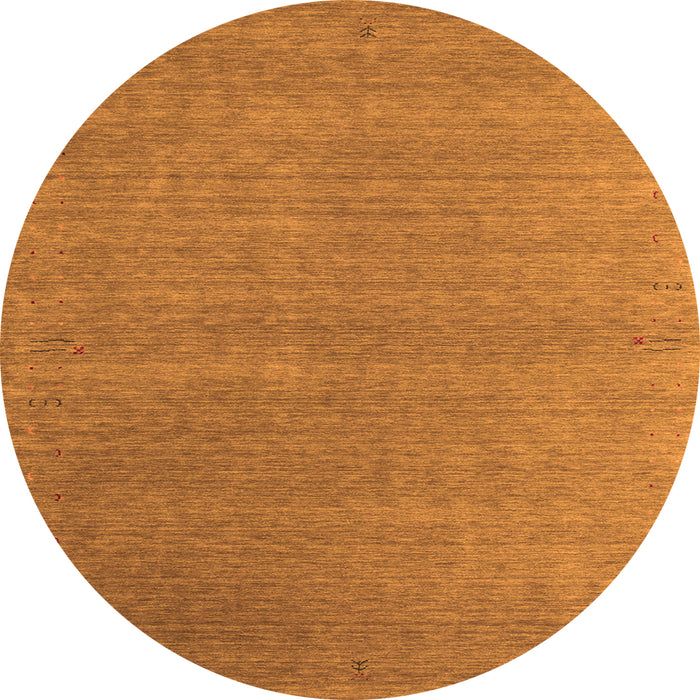 Square Abstract Orange Contemporary Rug, con1090org