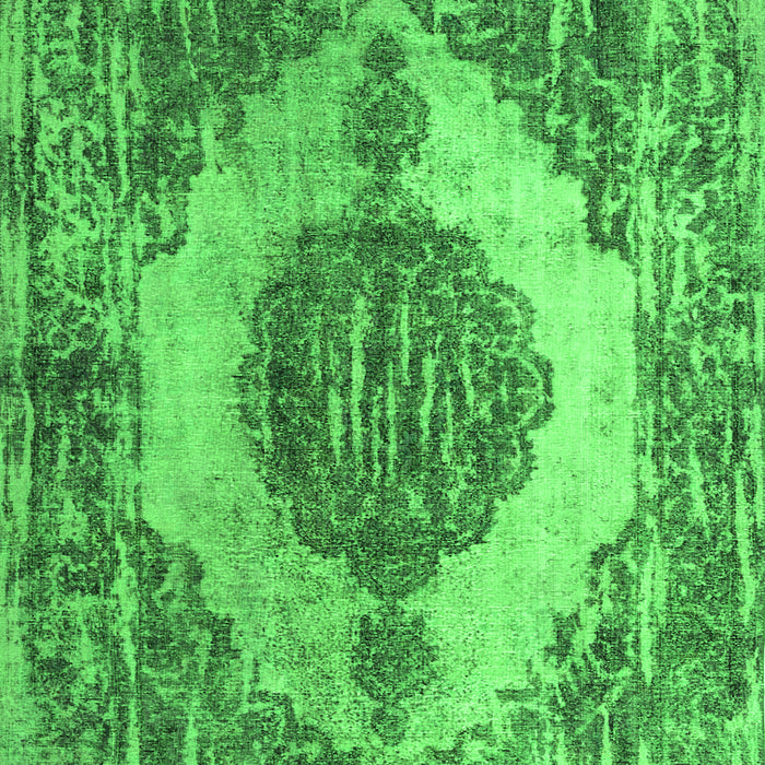 Serging Thickness of Machine Washable Abstract Green Contemporary Area Rugs, wshcon1091grn
