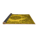 Sideview of Abstract Yellow Contemporary Rug, con1091yw