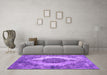 Machine Washable Abstract Purple Contemporary Area Rugs in a Living Room, wshcon1091pur