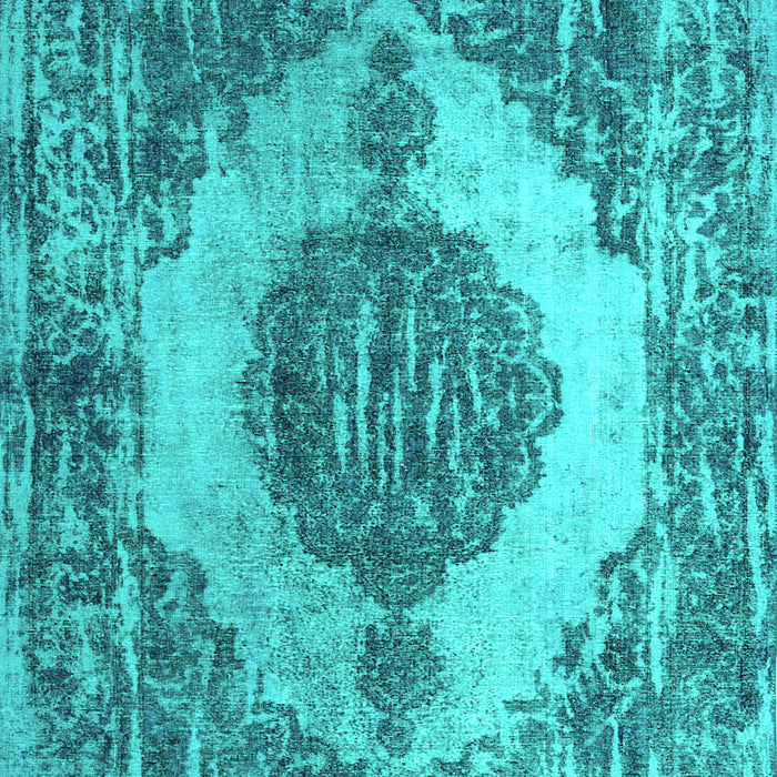 Machine Washable Abstract Turquoise Contemporary Area Rugs, wshcon1091turq