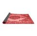 Abstract Red Contemporary Area Rugs