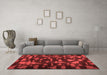 Bohemian Red Washable Rugs