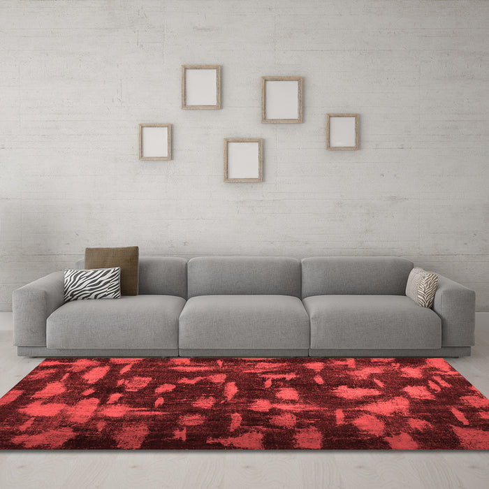Bohemian Red Washable Rugs