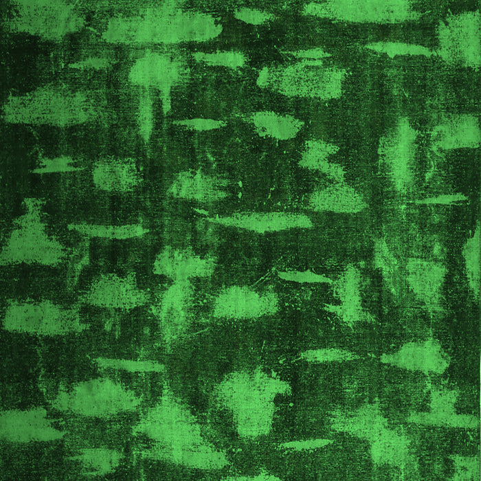 Serging Thickness of Machine Washable Persian Green Bohemian Area Rugs, wshcon1092grn