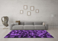 Machine Washable Persian Purple Bohemian Rug, wshcon1092pur