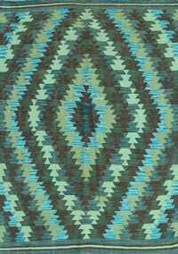 Southwestern Light Blue Country Rug, con1093lblu