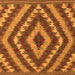 Serging Thickness of Southwestern Orange Country Rug, con1093org