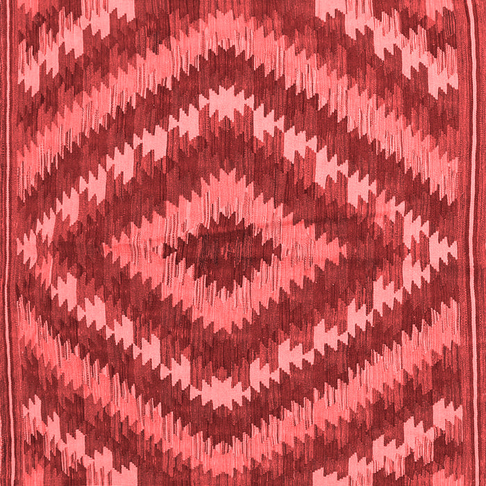 Machine Washable Southwestern Red Country Rug, wshcon1093red