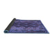 Sideview of Oriental Blue Traditional Rug, con1094blu