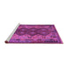 Sideview of Machine Washable Oriental Purple Traditional Area Rugs, wshcon1094pur