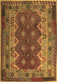 Oriental Brown Traditional Rug, con1094brn