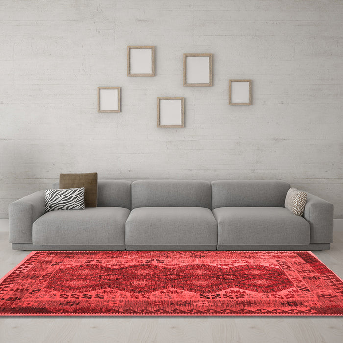 Traditional Red Washable Rugs