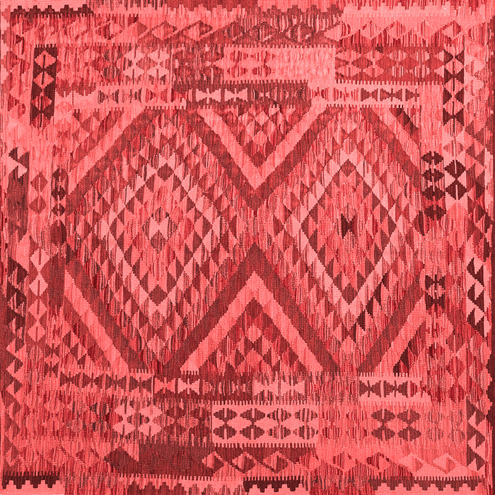 Machine Washable Southwestern Red Country Rug, wshcon1095red