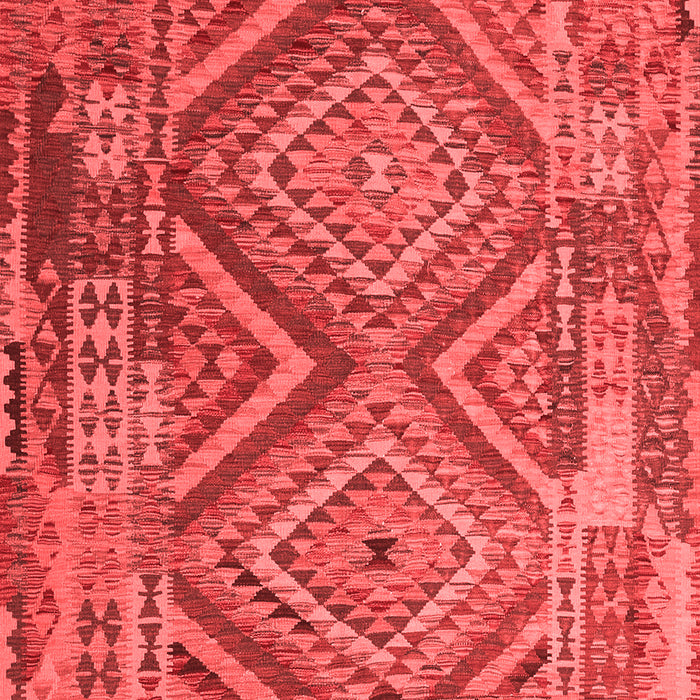 Machine Washable Southwestern Red Country Rug, wshcon1095red