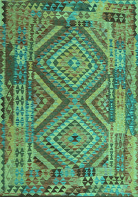 Southwestern Turquoise Country Rug, con1095turq