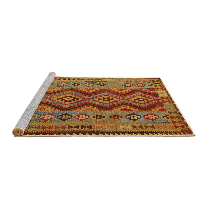 Serging Thickness of Machine Washable Contemporary Mahogany Brown Rug, wshcon1096