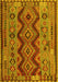 Oriental Yellow Traditional Rug, con1096yw