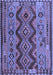 Machine Washable Oriental Blue Traditional Rug, wshcon1096blu