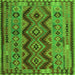 Serging Thickness of Oriental Green Traditional Rug, con1096grn