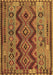 Oriental Brown Traditional Rug, con1096brn