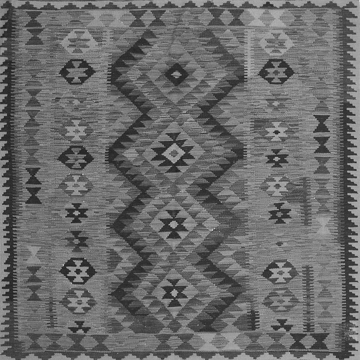 Round Machine Washable Oriental Gray Traditional Rug, wshcon1096gry