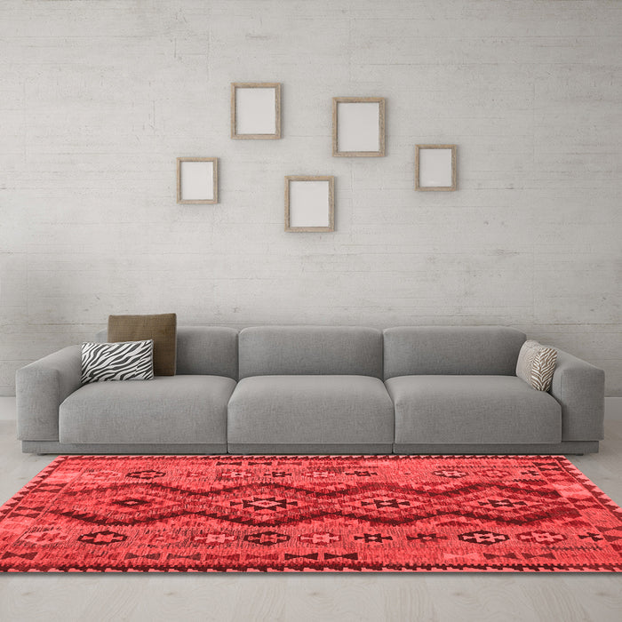 Traditional Red Washable Rugs