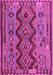 Machine Washable Oriental Purple Traditional Area Rugs, wshcon1096pur