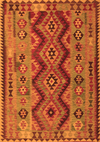 Oriental Orange Traditional Rug, con1096org